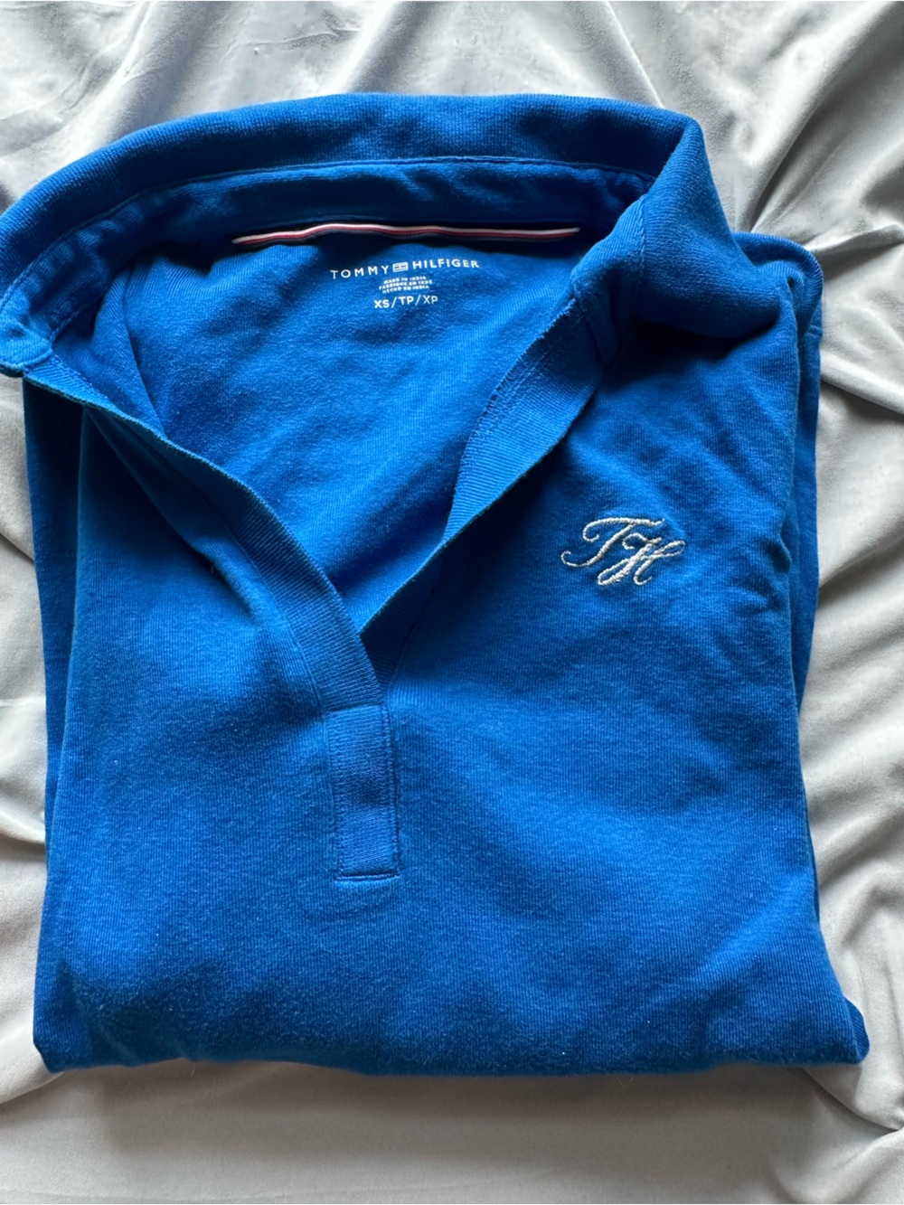 Tommy Hilfiger Royal Blue long sleeve V-neck